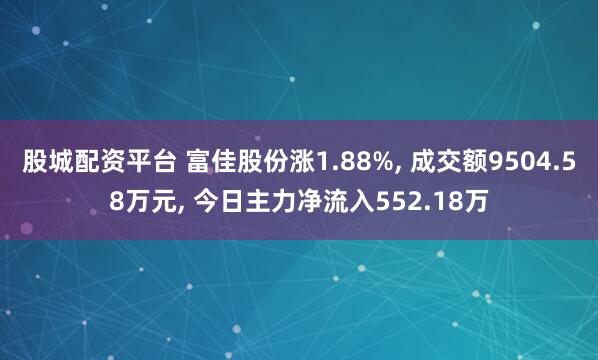 股城配资平台 富佳股份涨1.88%, 成交额9504.58万元, 今日主力净流入552.18万