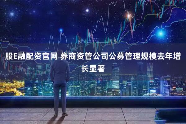 股E融配资官网 券商资管公司公募管理规模去年增长显著